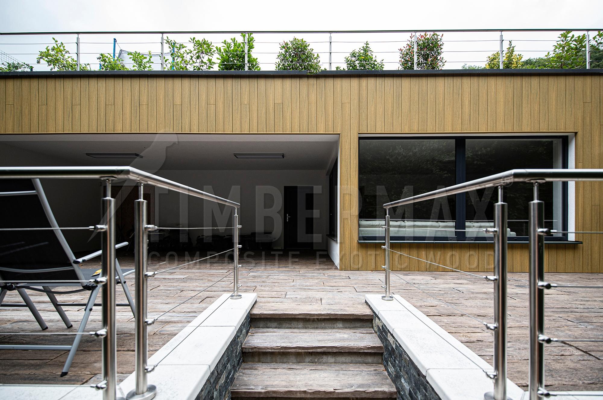 modern rainscreen facade with composite facade boards