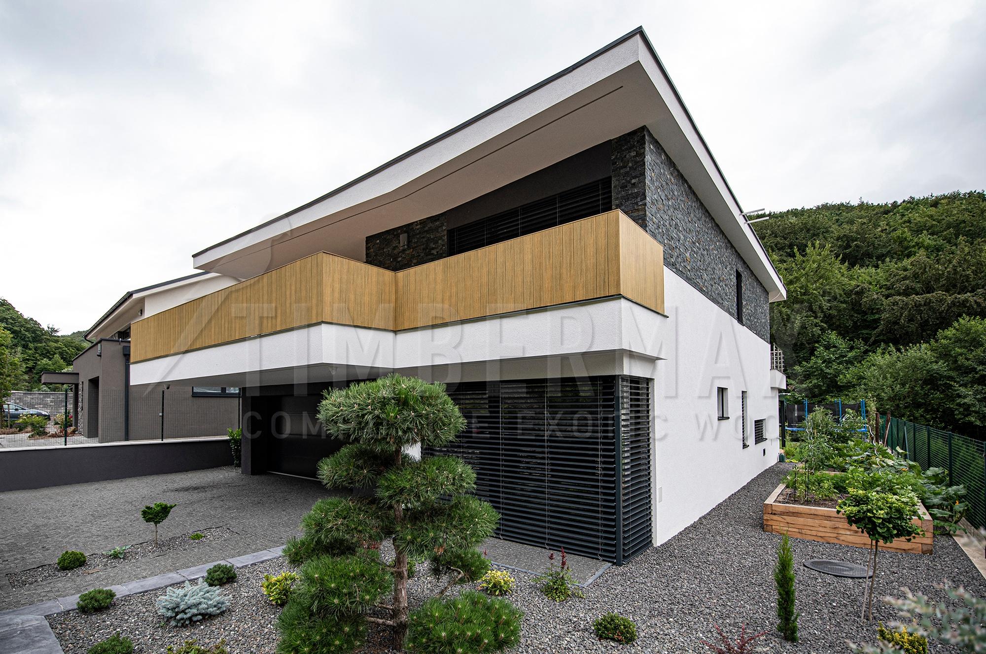 facade coverings imitating wood on a modern rainscreen facade