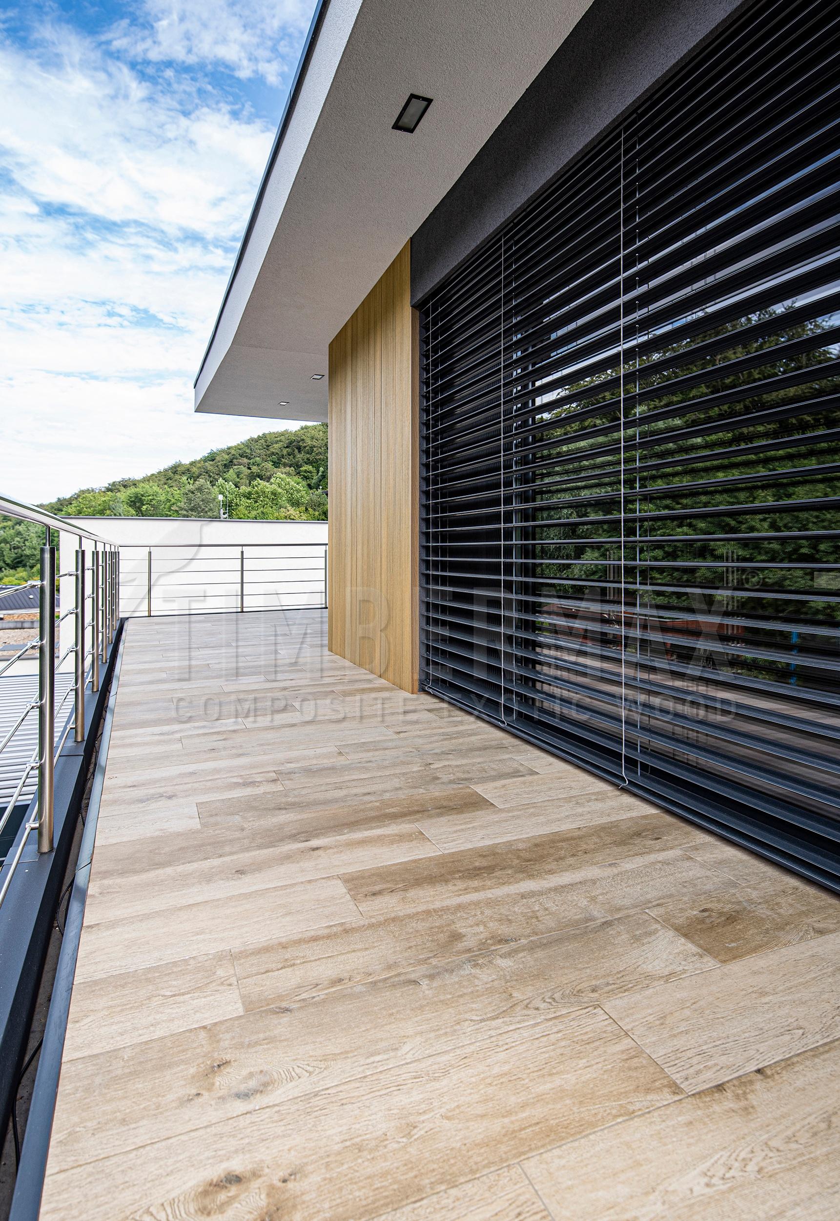 composite panels for the facade and a modern rainscreen facade of the house