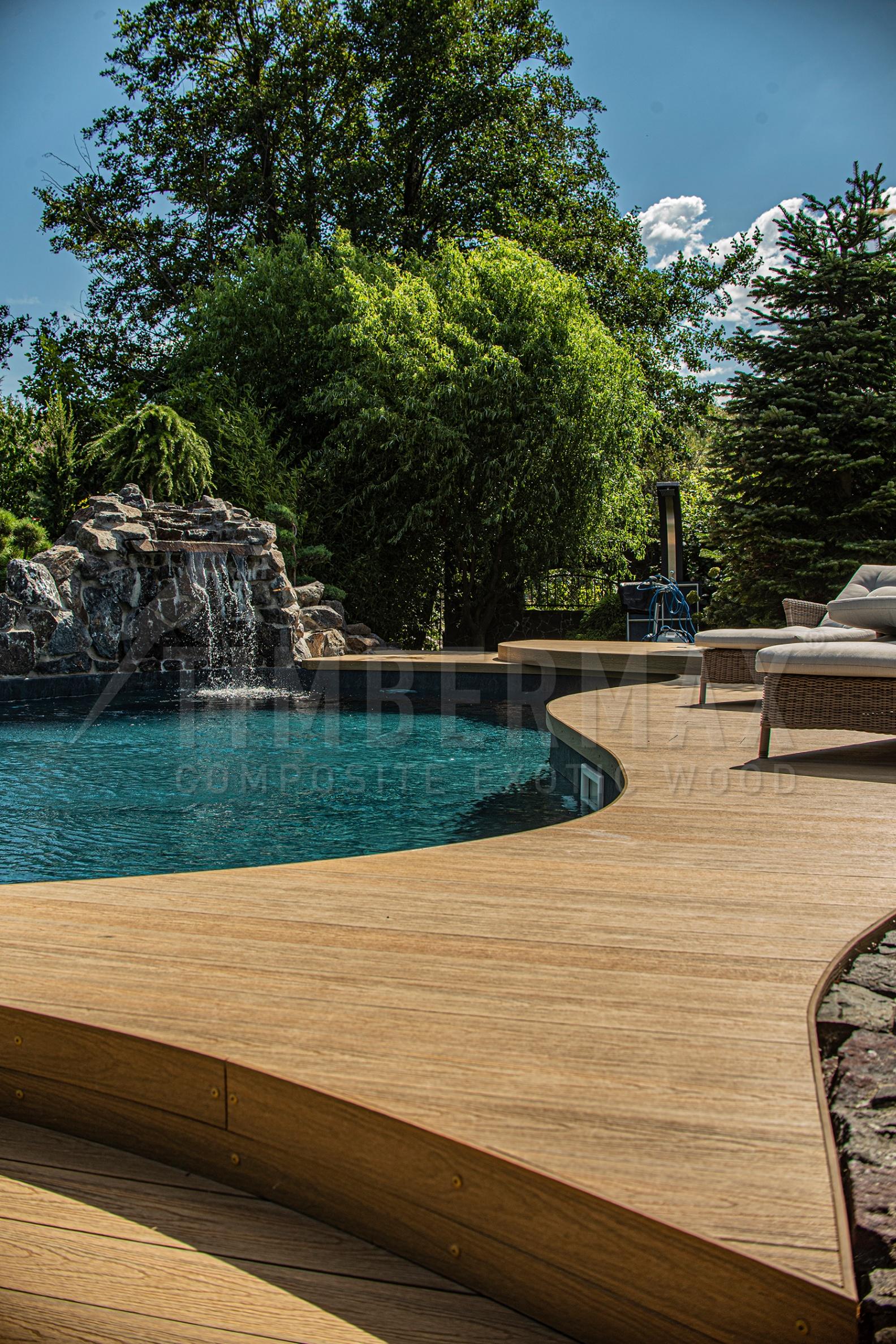 wpc boards for the pool terrace and garden seating