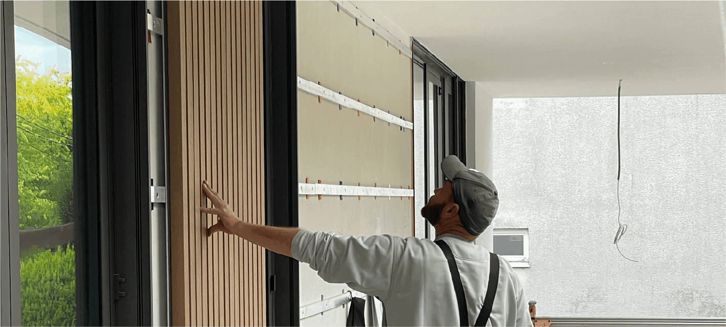 Timbermax rainscreen composite cladding – installation step 5
