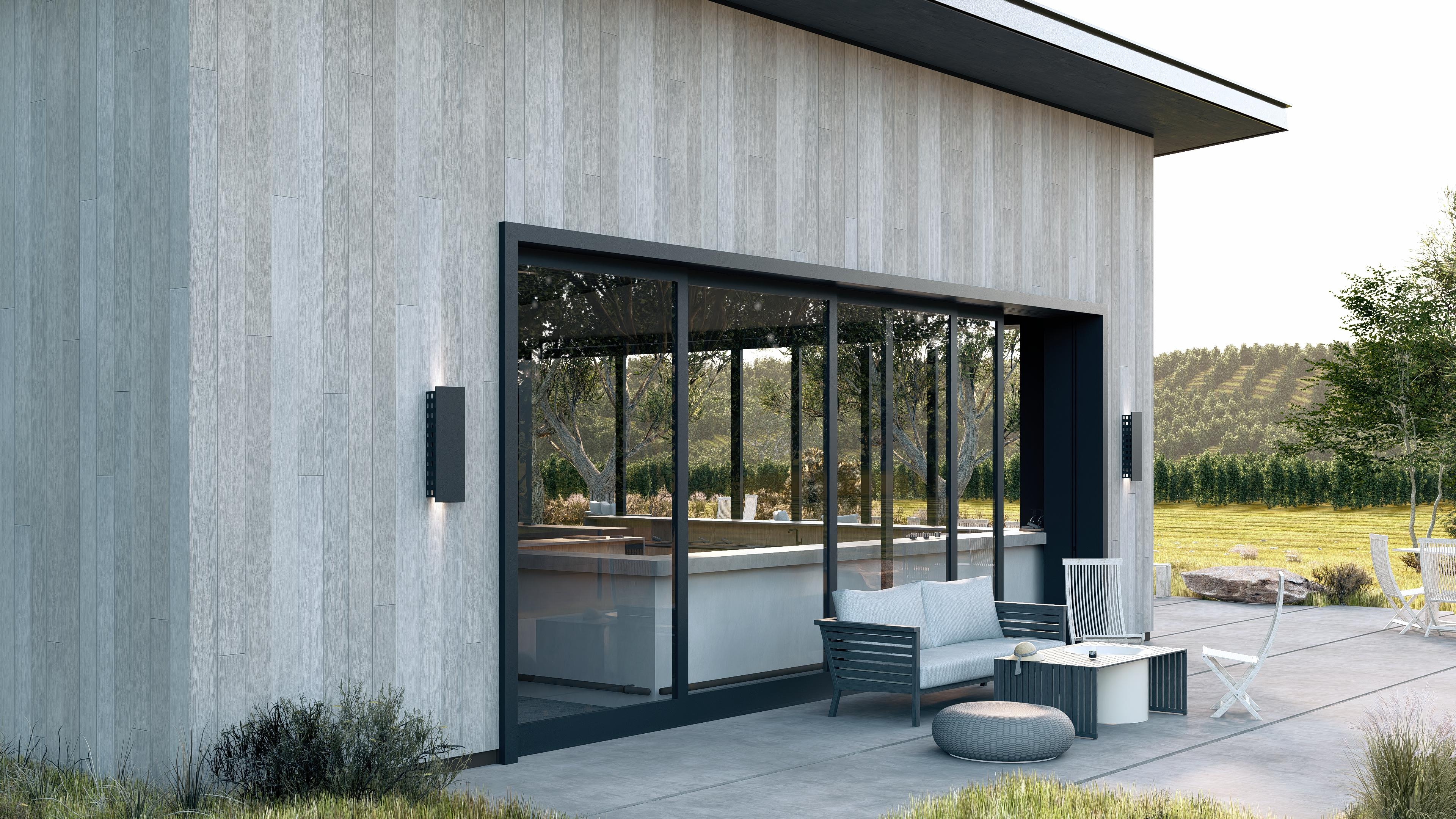 Exterior cladding visualisation – sky