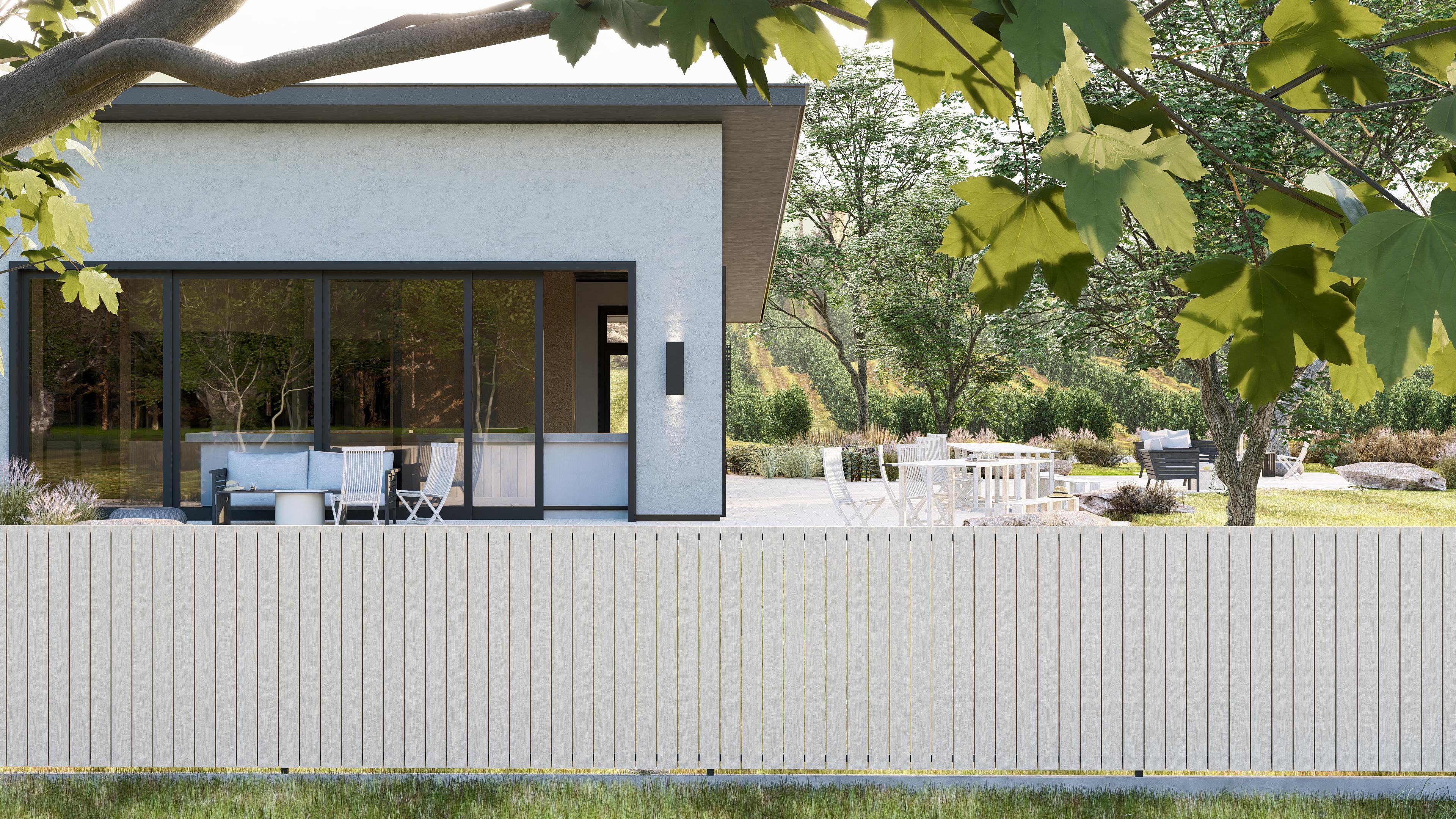 Fence-board visualisation – ivory