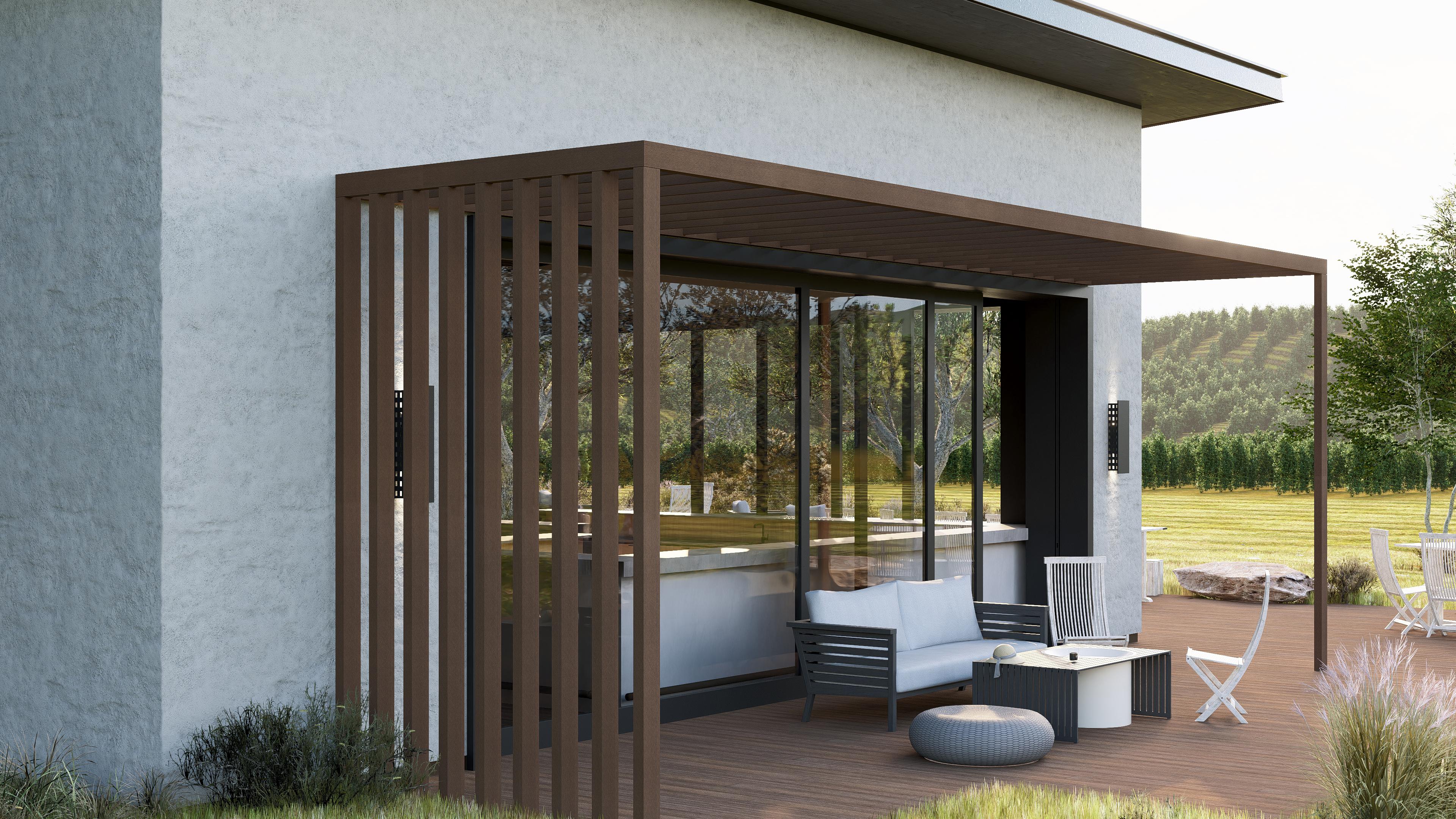 Sunshade visualisation – bangkirai