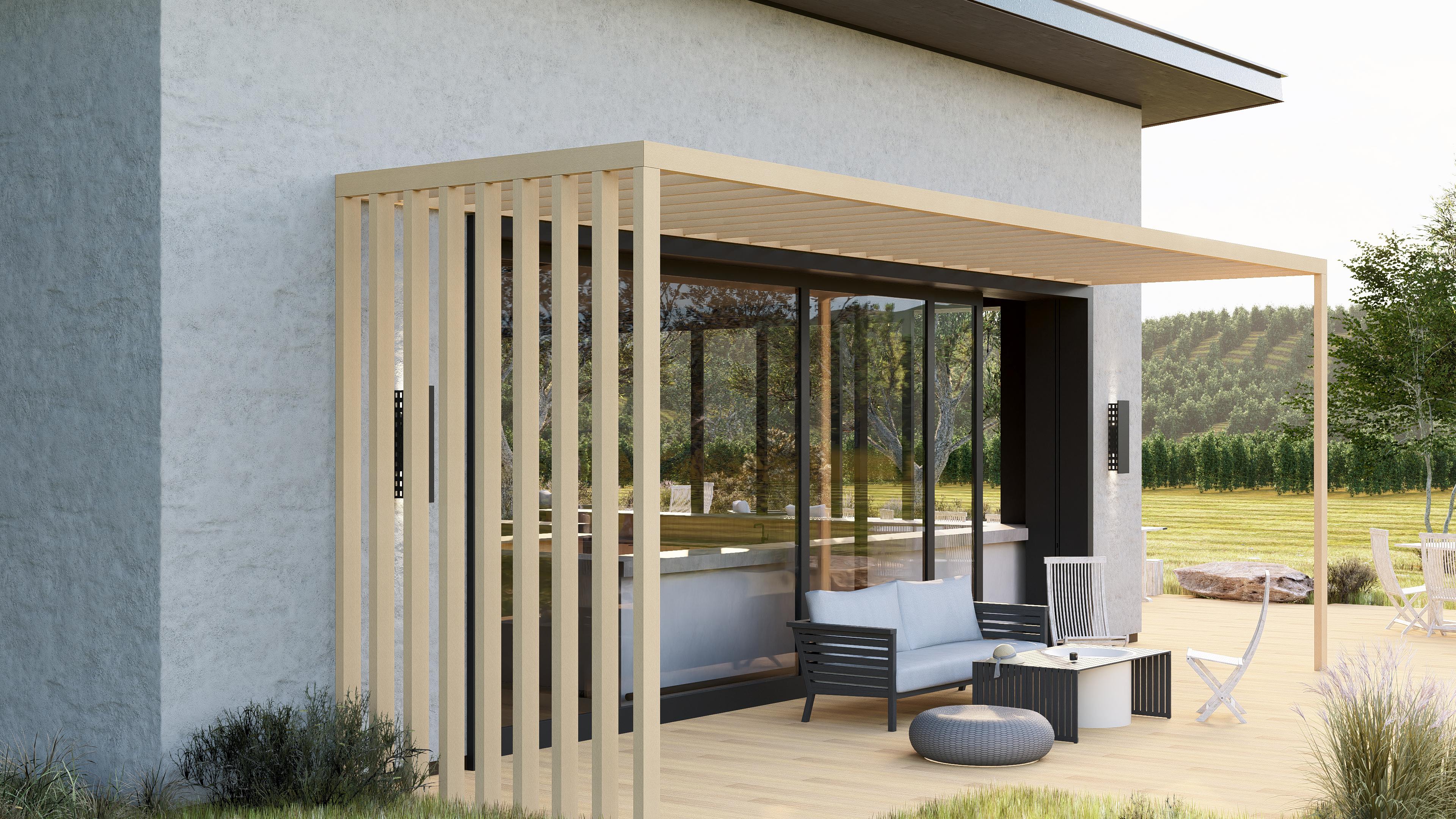Sunshade visualisation – teak