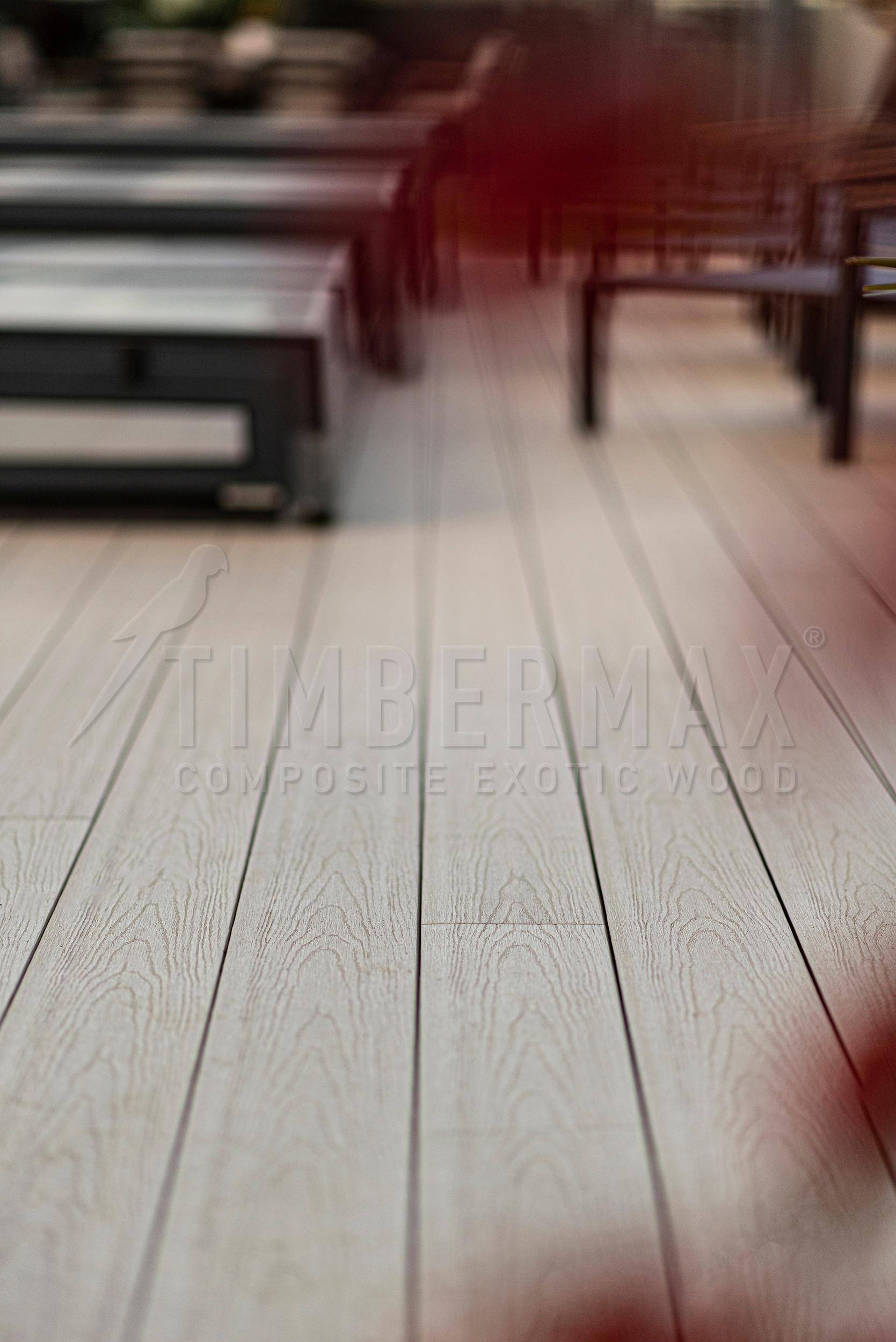 Detail kresby terasového profilu T138 v odtieni Accoya