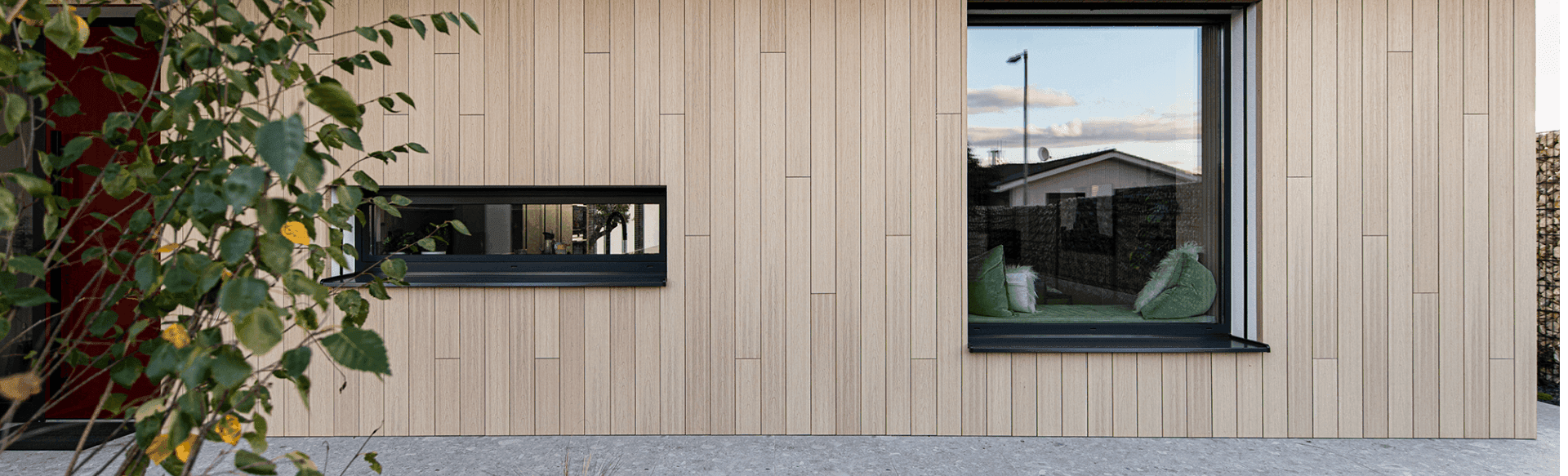 Odvetraná kompozitná fasáda Timbermax – montáž, krok 1