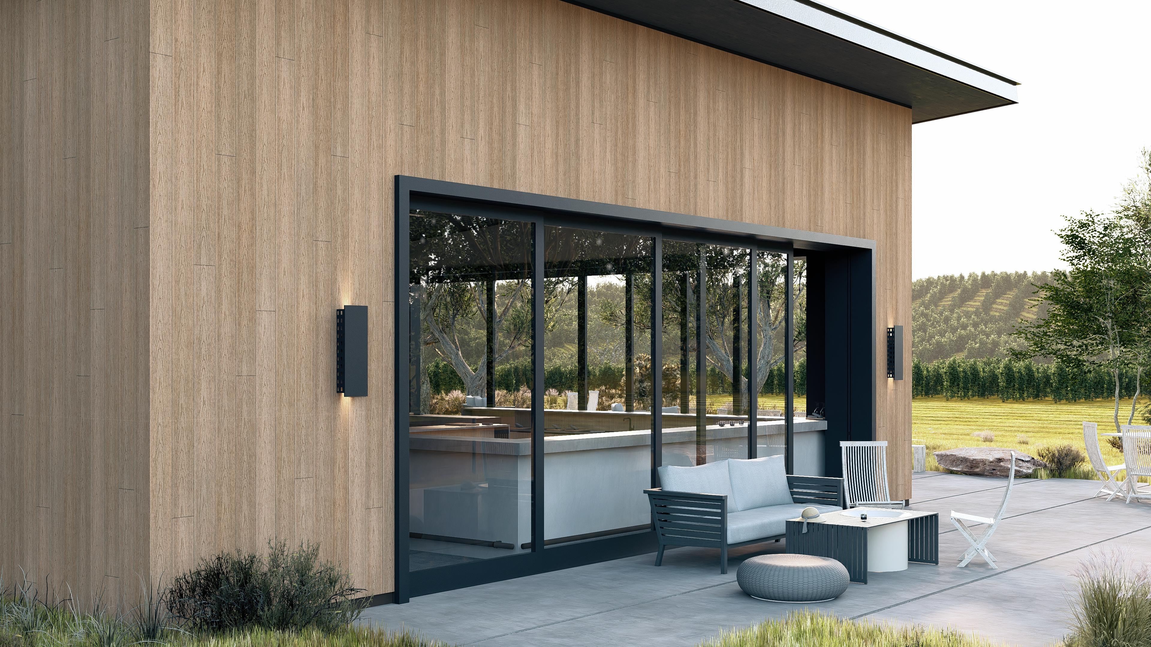 Exterior cladding visualisation – maple