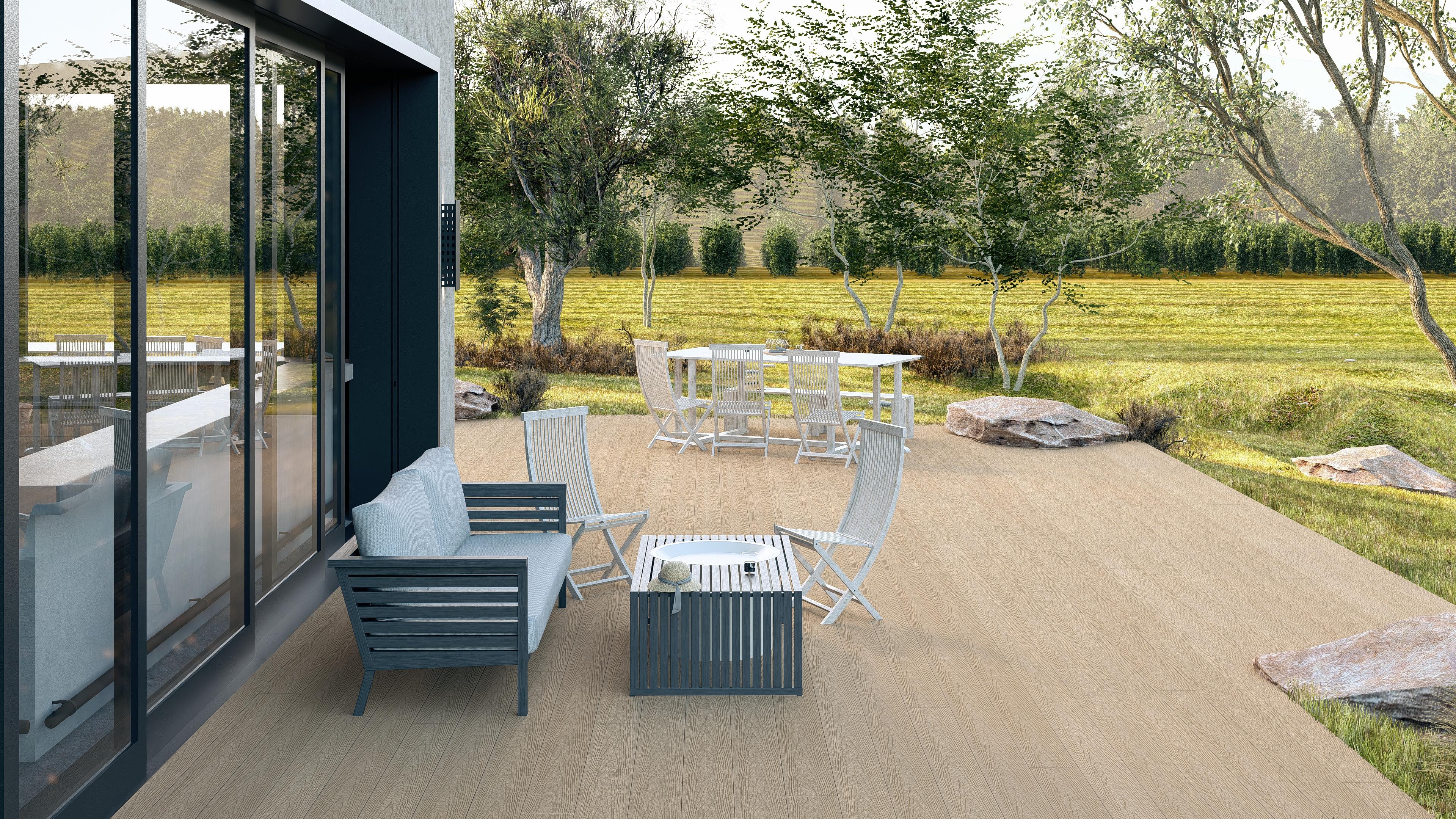 Visualizations of the slabs on the terrace – ivory