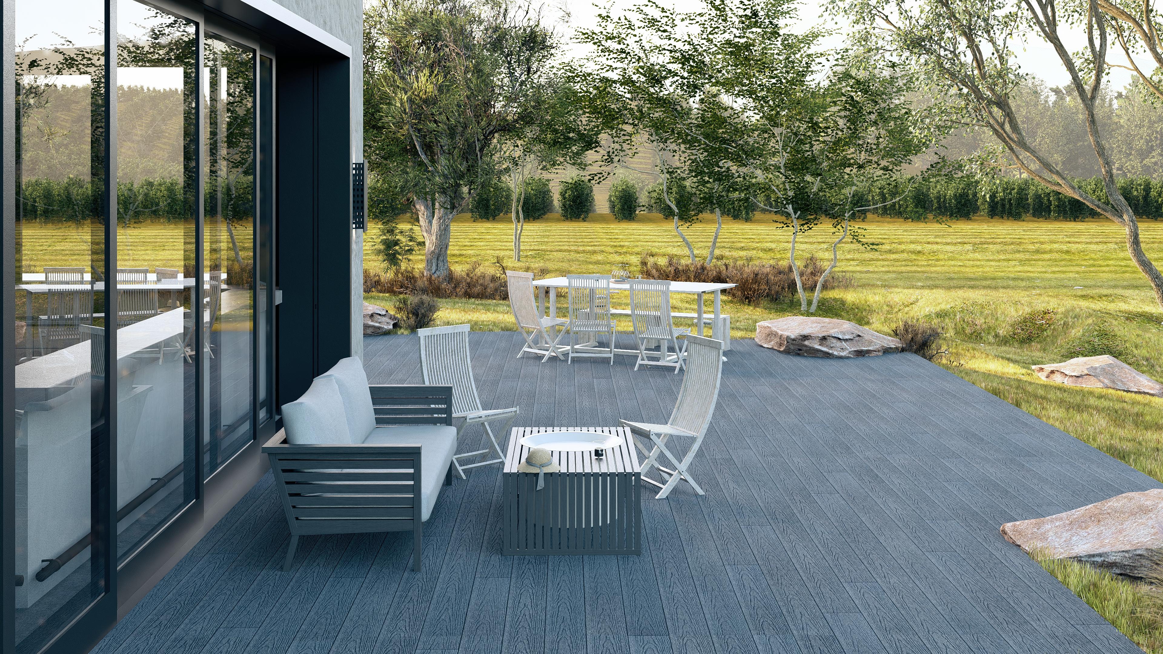 Pool-decking visualisation – ebony