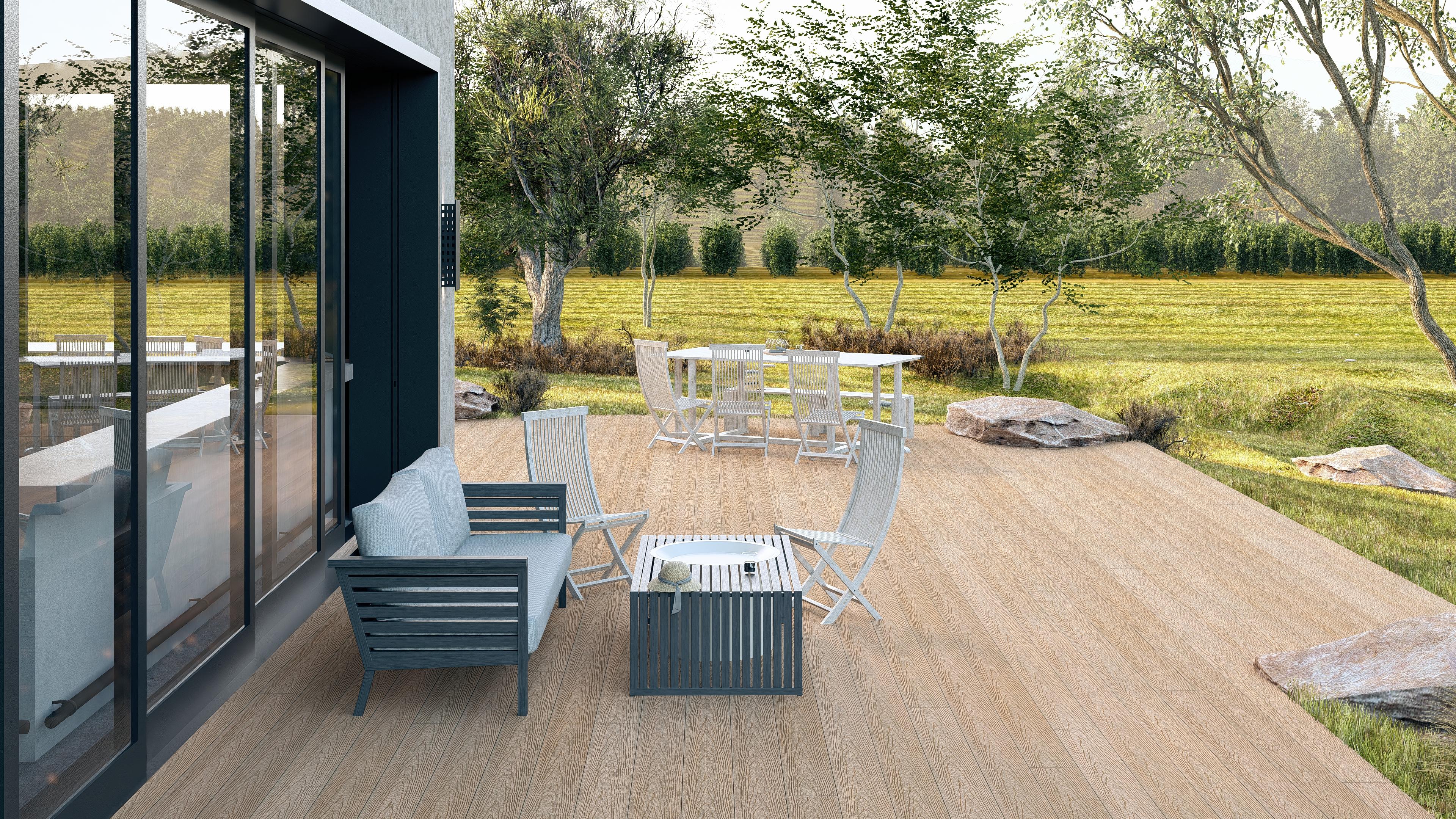 Pool-decking visualisation – maple
